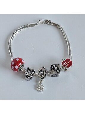 Teacher Charm Bracelet #1 Teacher Apple ABC Owl European Style Bracelet